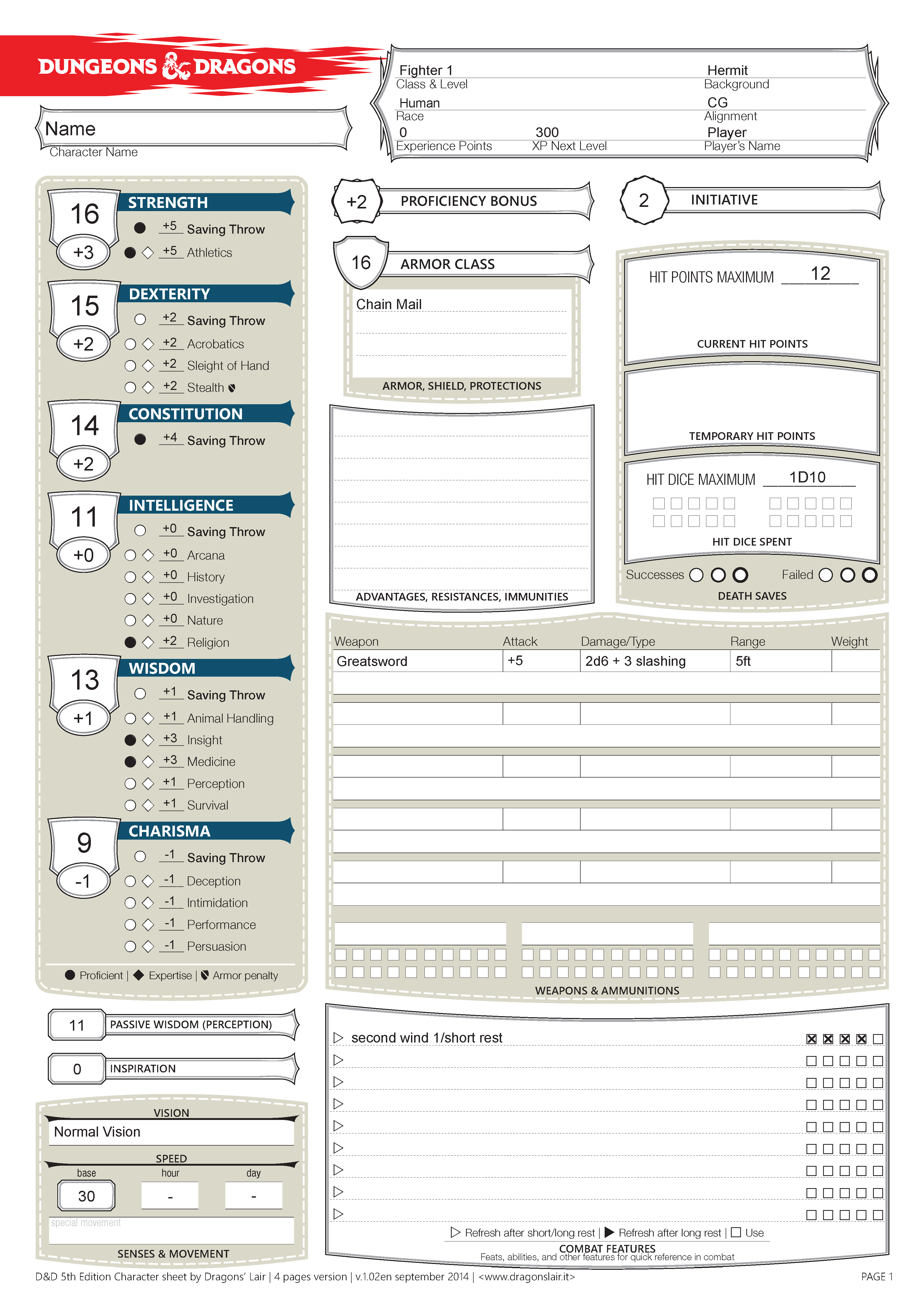 character sheet page 1