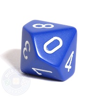 image of the ten sided die, the D10