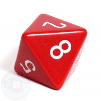 image of the eight sided die, the D8